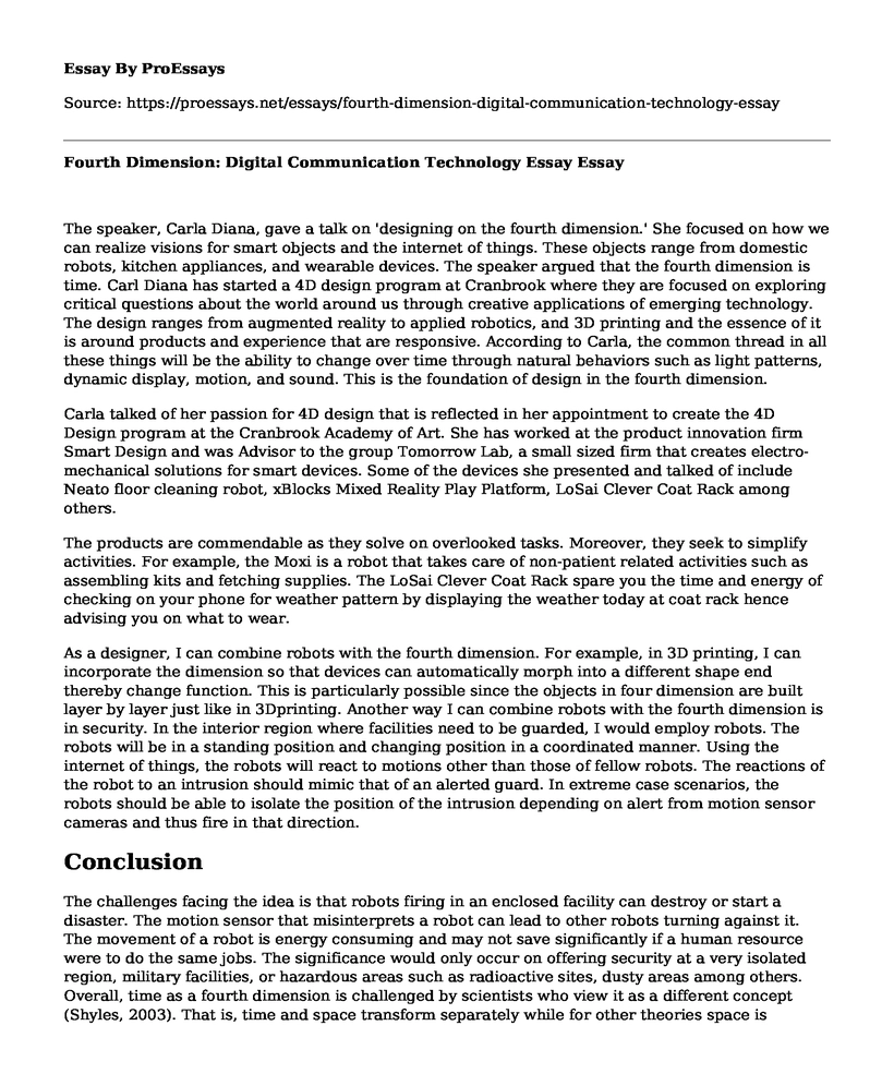 Fourth Dimension: Digital Communication Technology Essay