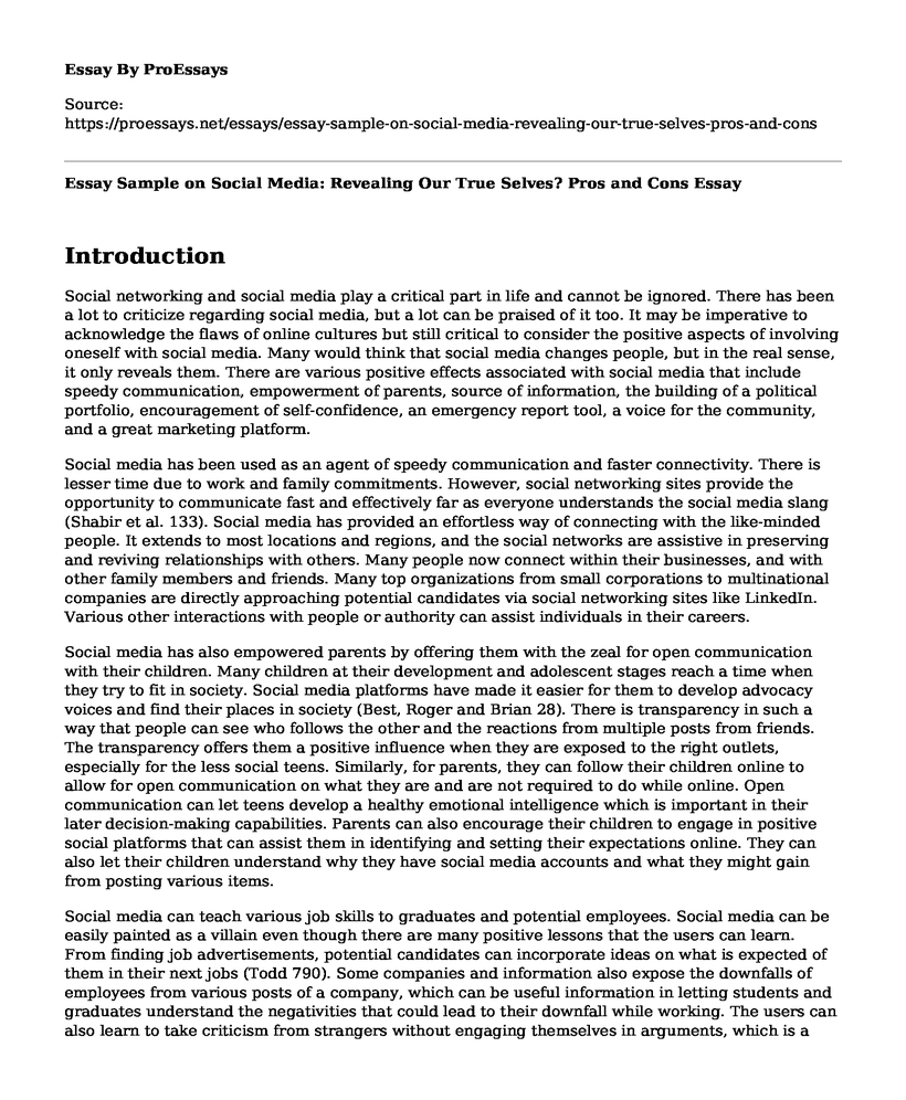 social media essay pdf download