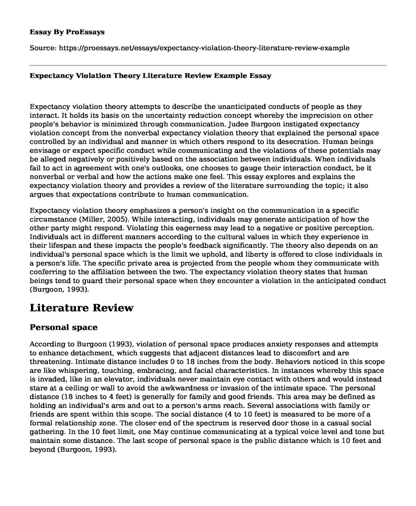 uncertainty reduction theory essay