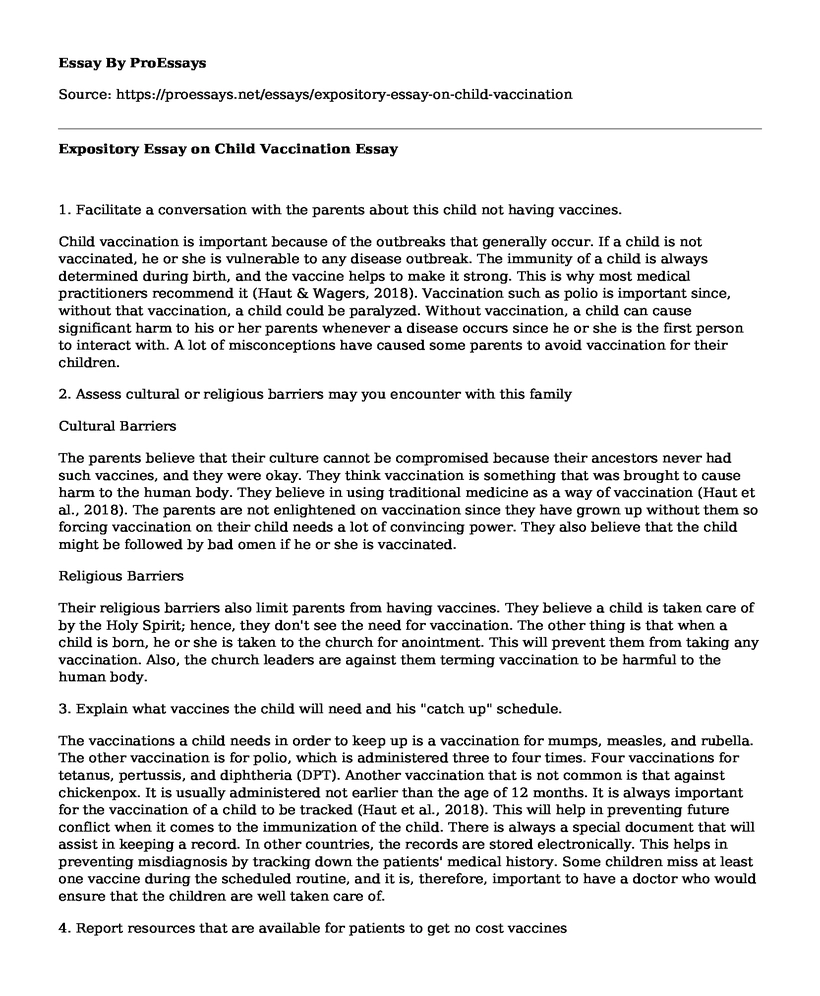 Expository Essay on Child Vaccination