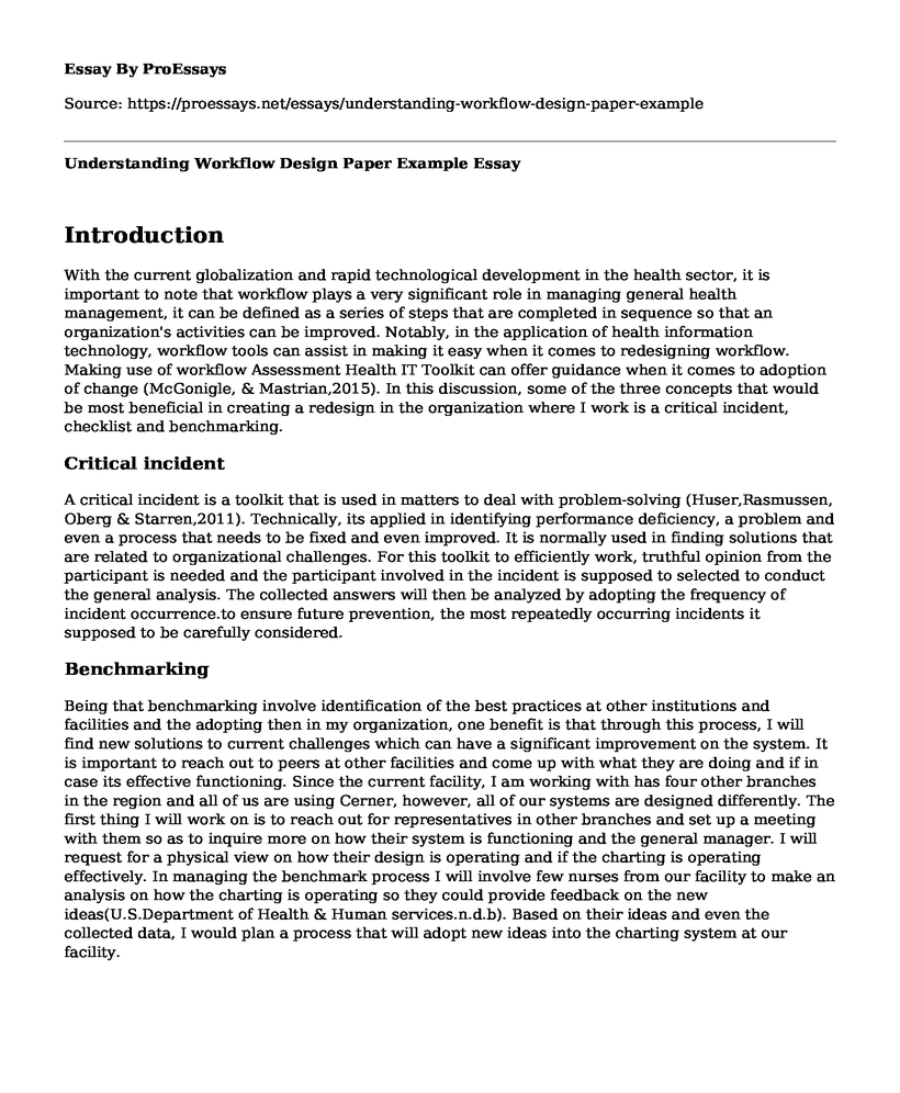 Understanding Workflow Design Paper Example