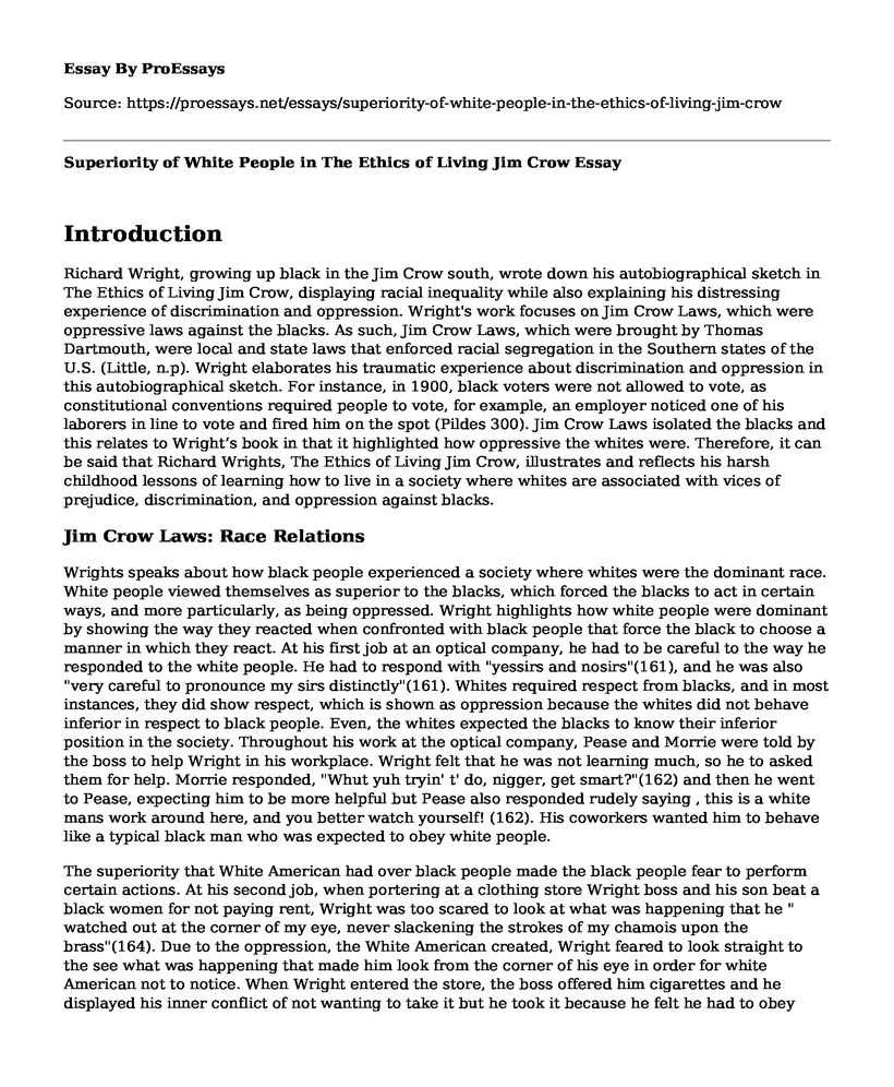 the ethics of living jim crow summary