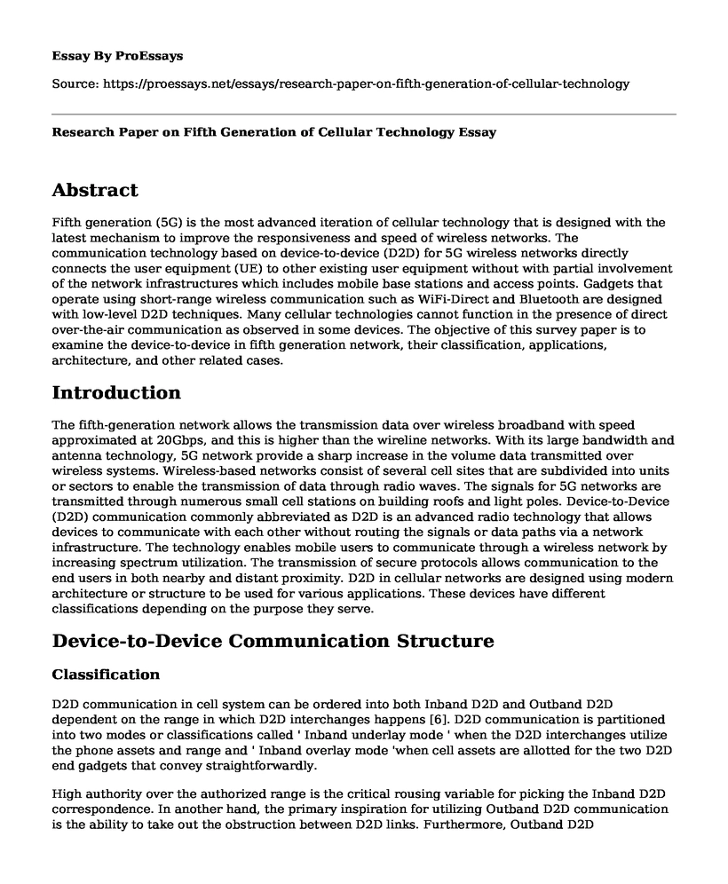 research paper on cellular phones