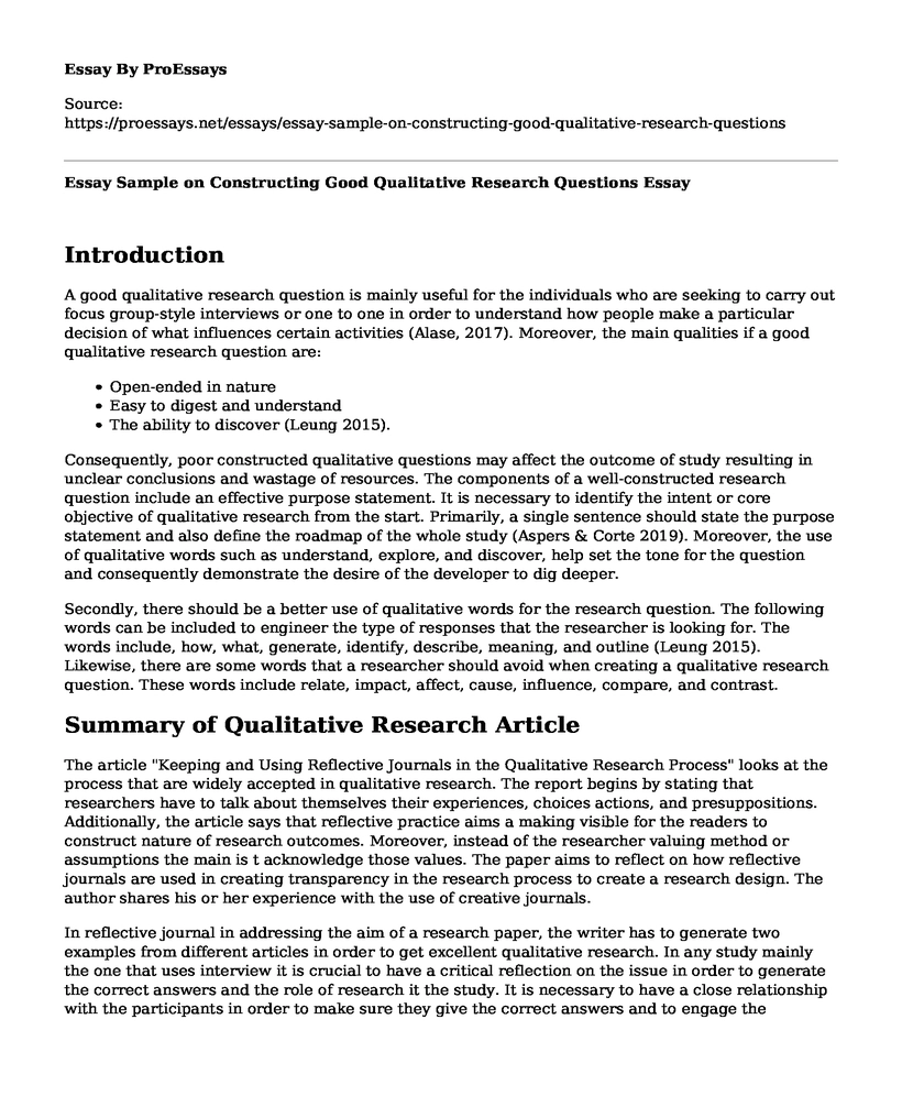 What Is Case Study In Qualitative Research Example