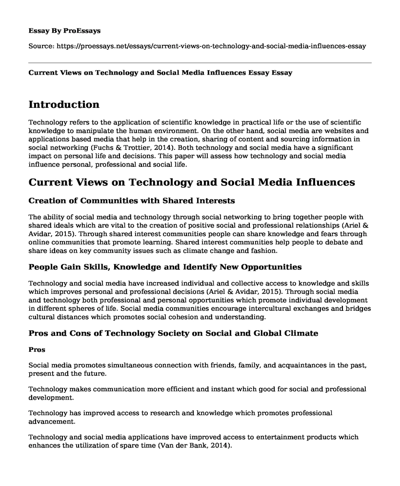 communication through social media essay