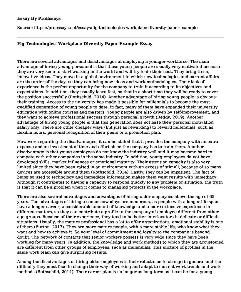 Fig Technologies' Workplace Diversity Paper Example