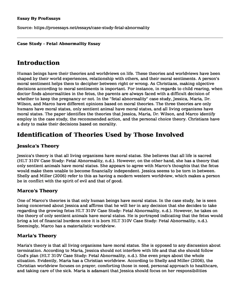 Case Study - Fetal Abnormality