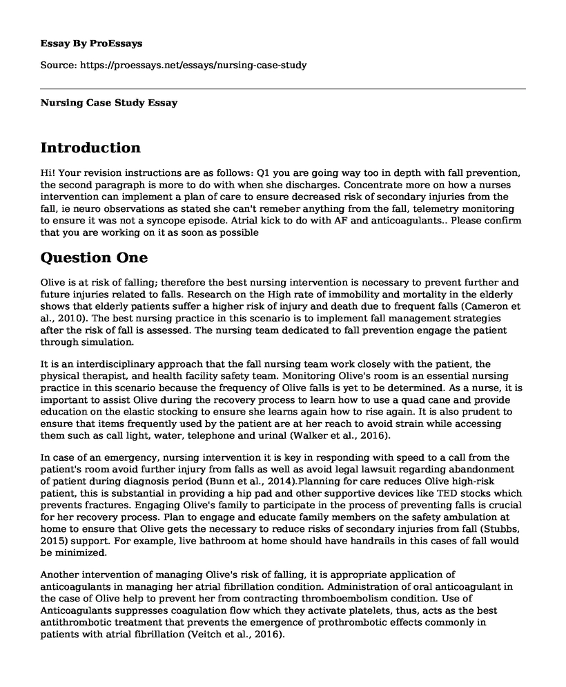 case study format pediatric nursing